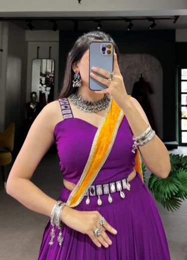REVA - CATALOG # 53015 (SET OF 4 READYMADE LEHENGAS)
