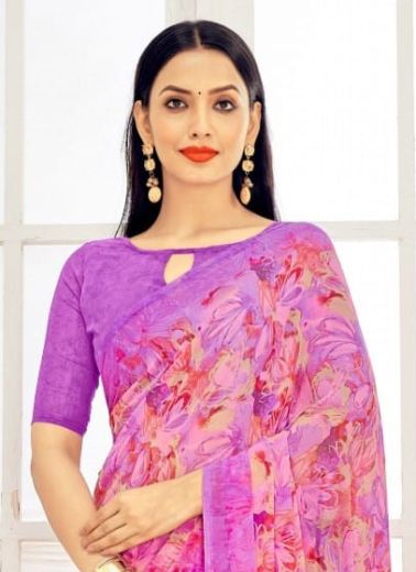 RAAGA GEORGETTE 11 - CATALOG # 53274 (SET OF 12 SAREES)
