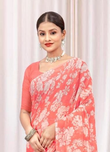 STAR CHIFFON 174 - CATALOG # 53414 (SET OF 12 SAREES)
