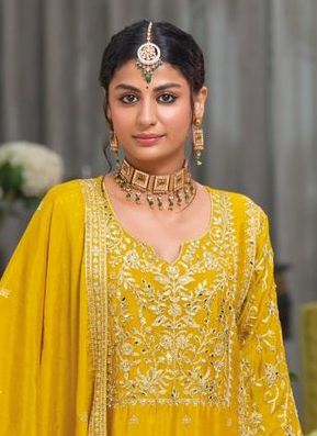 SHAYONI - CATALOG # 53462 (SET OF 3 READYMADE SUITS)