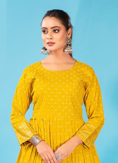 SELINE - CATALOG # 53535 (SET OF 6 READYMADE KURTIS)