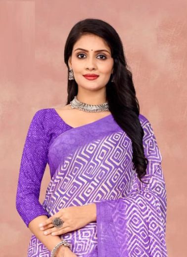 STAR CHIFFON 175 - CATALOG # 53554 (SET OF 12 SAREES)