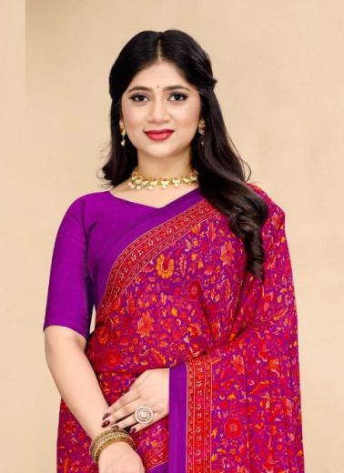 STAR CHIFFON 179 - CATALOG # 53712 (SET OF 12 SAREES)
