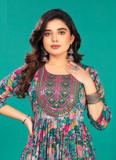 SAFAR - CATALOG # 53732 (SET OF 6 READYMADE KURTIS)