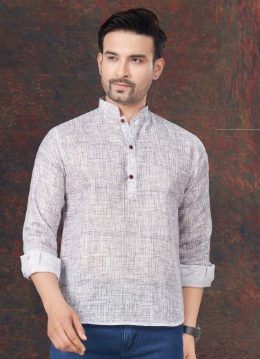SHORT KURTA 2 - CATALOG # 53945 (SET OF 8 MEN'S WEAR)