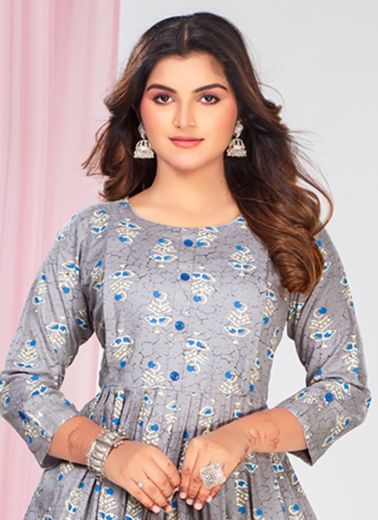 SADHVI - CATALOG # 55574 (SET OF 6 READYMADE KURTIS)