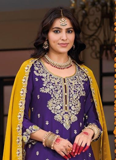 NIKHAR - CATALOG # 56672 (SET OF 3 READYMADE SUITS)