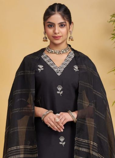 SERIES 1250-1253 - Catalog # 57235 (Set of 4 Readymade Salwar Suits) by Brand STROLLAY ®