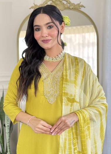 SERIES 109 - Catalog # 57702 (Set of 3 Readymade Salwar Suits) by Brand STROLLAY ®