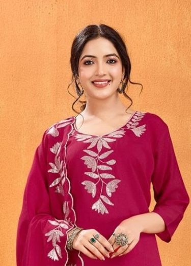 SERIES 1128-1130 - Catalog # 58552 (Set of 3 Readymade Salwar Suits) by Brand DESI MUSE