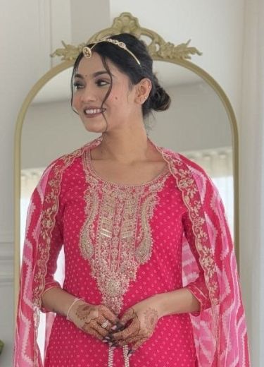 RED & RANI - Catalog # 58559 (Set of 2 Readymade Salwar Suits) by Brand DESI MUSE