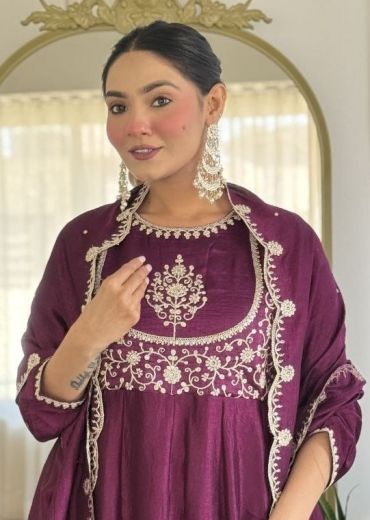 PASTEL SERIES 1254 - Catalog # 58571 (Set of 4 Readymade Salwar Suits) by Brand DESI MUSE