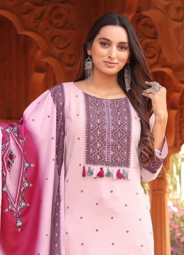 COLORDROP - Catalog # 58617 (Set of 6 Readymade Salwar Suits) by Brand DESI MUSE