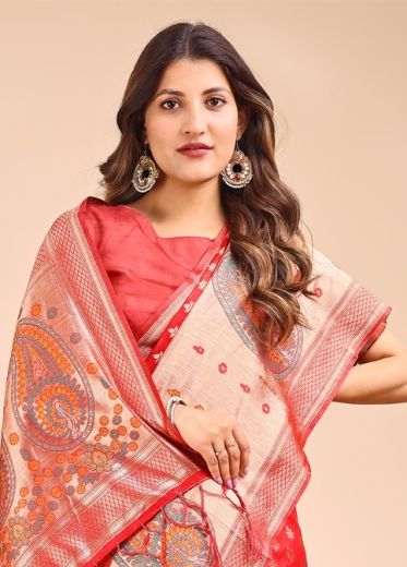 RAAGVI - Catalog # 58644 (Set of 6 Sarees) by Brand DESI MUSE