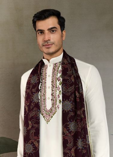 ZARI & WEAVES 4 - Catalog # 58716 (Set of 2 Men's Ethnic Wear) by Brand DESI MUSE