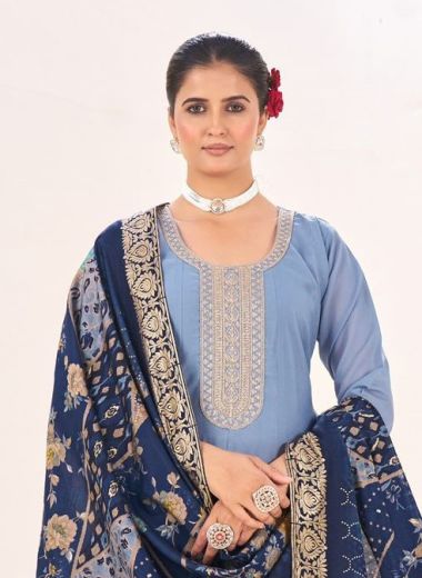 SENORITA - Catalog # 59031 (Set of 4 Readymade Salwar Suits) by Brand BLUE HILLS