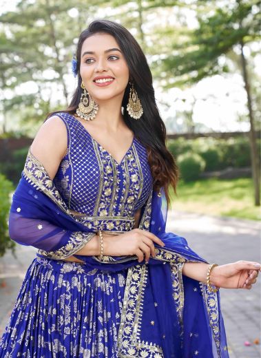AMRAPALI - Catalog # 59092 (Set of 12 Semi-Stitched Lehengas) by Brand DESI MUSE