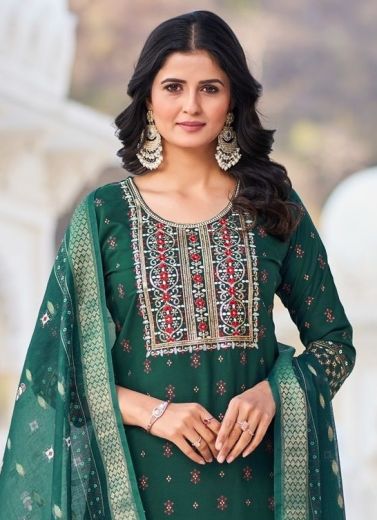 DUPATTA WORLD - Catalog # 59171 (Set of 8 Readymade Salwar Suits) by Brand BLUE HILLS