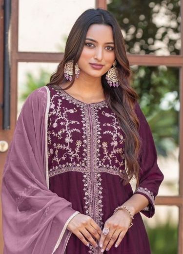SURKHI - Catalog # 59282 (Set of 4 Readymade Salwar Suits) by Brand WOOGLEE FASHIONS