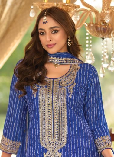 SEERAT - Catalog # 59400 (Set of 3 Readymade Salwar Suits) by Brand EBA LIFESTYLE