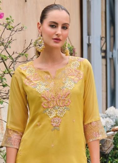 INAYA 3 - Catalog # 59412 (Set of 4 Readymade Salwar Suits) by Brand LADY LEELA