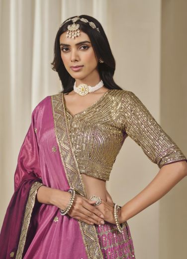 KARISHMA 18 - Catalog # 59423 (Set of 4 Semi-Stitched Lehengas) by Brand AABHARAN