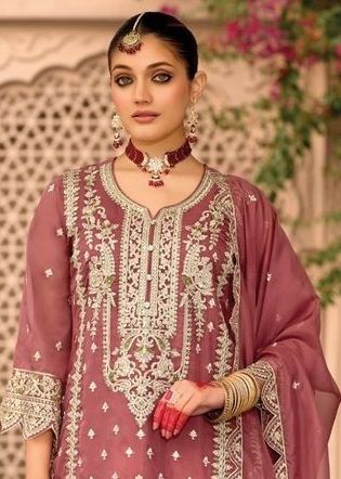 AANAYA 4 - Catalog # 59484 (Set of 4 Readymade Salwar Suits) by Brand ZAVERI WOMAN