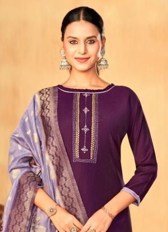 VYOMIKA - Catalog # 59490 (Set of 12 Readymade Salwar Suits) by Brand MEHERIYA