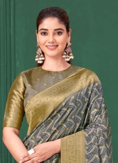 RANG CHATKILA - Catalog # 59537 (Set of 6 Sarees) by Brand MAHOTSAV