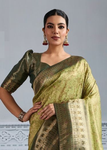 RAJVALLI GOLD - Catalog # 59547 (Set of 4 Sarees) by Brand S-ETHNIC LIFESTYLE