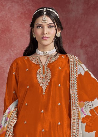 AANAYA 228 - Catalog # 59596 (Set of 4 Readymade Salwar Suits) by Brand DESI MUSE