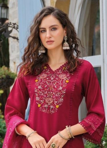 SHIDDAT 5 - Catalog # 59597 (Set of 6 Readymade Salwar Suits) by Brand LADY LEELA