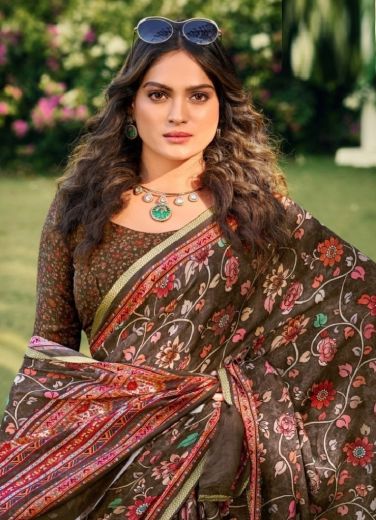 ANTIQUE GOLD 3 - Catalog # 59626 (Set of 12 Sarees) by Brand VIPUL FASHIONS