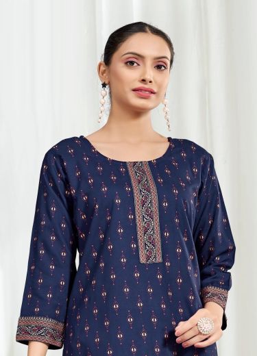 KUKU 2 - Catalog # 59646 (Set of 8 Readymade Women's Kurtis / Tops) by Brand SANGEET