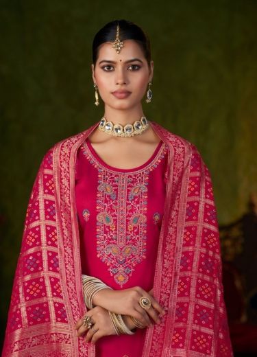 GOLDIE - Catalog # 59680 (Set of 4 Semi-Stitched / Un-Stitched Suits) by Brand KALARANG