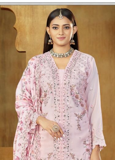 RANGEELA - Catalog # 59698 (Set of 4 Readymade Salwar Suits) by Brand RASALIKA