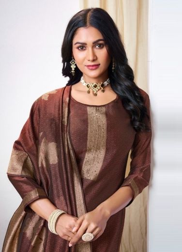 KIAN - Catalog # 59733 (Set of 4 Semi-Stitched / Un-Stitched Suits) by Brand FOUR DOTS