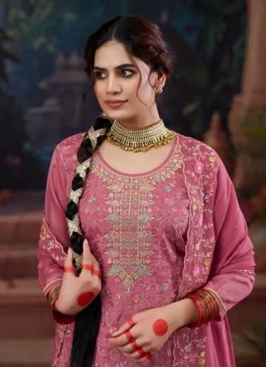 JOSHIKA - Catalog # 59739 (Set of 4 Semi-Stitched / Un-Stitched Suits) by Brand FOUR DOTS