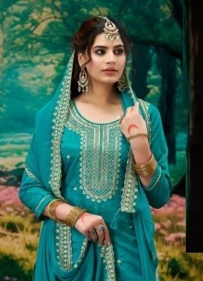 AVANTI - Catalog # 59750 (Set of 4 Semi-Stitched / Un-Stitched Suits) by Brand KALARANG