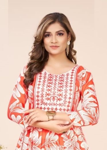 OSSM - Catalog # 59787 (Set of 6 Readymade Women's Kurtis / Tops) by Brand DEE CEE