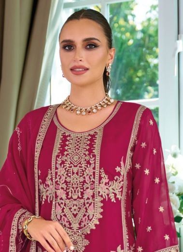 DASTUR - Catalog # 59805 (Set of 3 Readymade Salwar Suits) by Brand ZAVERI WOMAN
