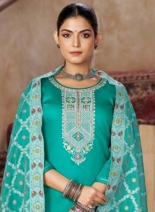 AAS EDITION 1 - Catalog # 59826 (Set of 6 Readymade Salwar Suits) by Brand KALARANG