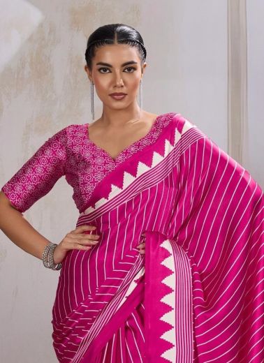 PURE AJRAKH PRINT 3 - Catalog # 59850 (Set of 12 Sarees) by Brand RAJTEX FABRICS