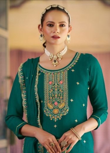 MADIHA - Catalog # 59855 (Set of 4 Readymade Salwar Suits) by Brand FOUR DOTS