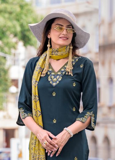NAGMA - Catalog # 59938 (Set of 4 Readymade Salwar Suits) by Brand WOOGLEE FASHIONS