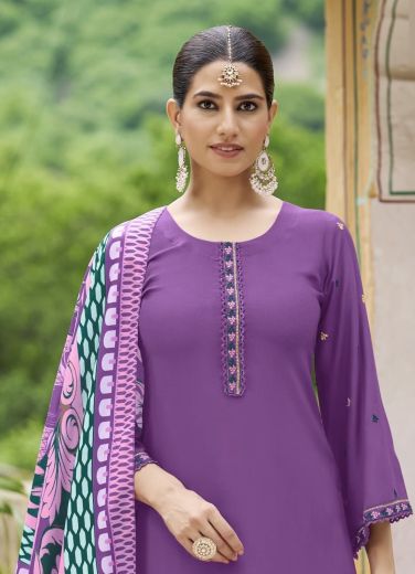 BELLA - Catalog # 59949 (Set of 6 Readymade Salwar Suits) by Brand WOODEE AHMEDABAD