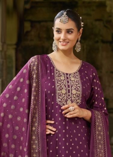 BATU CAVES 3 - Catalog # 59981 (Set of 6 Readymade Salwar Suits) by Brand BLUE HILLS