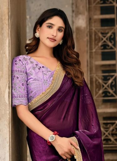 SILVER STONE 22 - Catalog # 59983 (Set of 6 Sarees) by Brand KASHVI CREATIONS