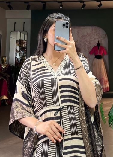POCHOS & KAFTANS - Catalog # 60021 (Set of 5 Kaftans / Ponchos) by Brand AABHARAN