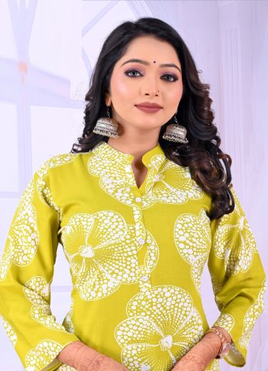 DAIRY MILK 3 - Catalog # 60028 (Set of 8 Readymade Women's Kurtis / Tops) by Brand PADMAVATI TEXTILES